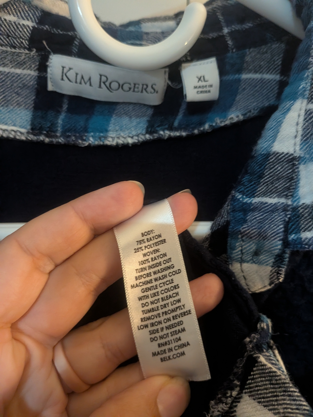 Kim Rodgers Women's Sweaters With Faux Undershirt Size XL Bundle Navy & Grey - Picture 4 of 10